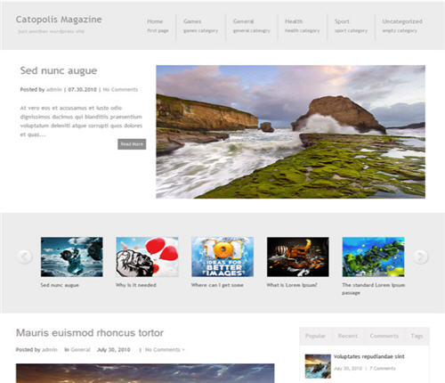 Free WordPress 3x Theme