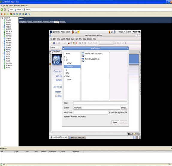 monodevelop IDE 的截屏