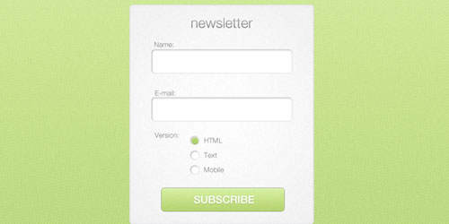 Simple Newsletter Form