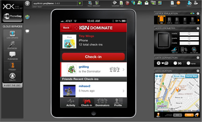 PhoneGap Mobile App XDK