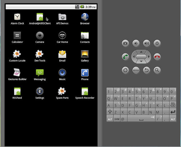 Android 上安装的 Android JAX-RS 客户端的屏幕截图