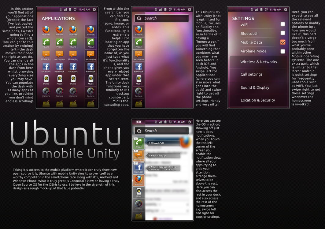 Ubuntu Mobile 手机概念 【多图】 - 开源中国