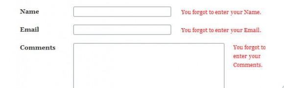 jquery contact form validation
