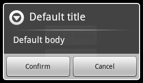 Android default Dialog