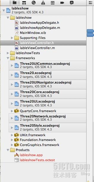 Three20 在 xcode 4.0 上添加步骤