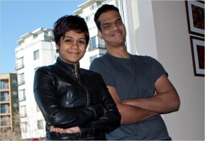 Sriram-Krishnan和他的妻子 Sriram-Krishnan和他的妻子