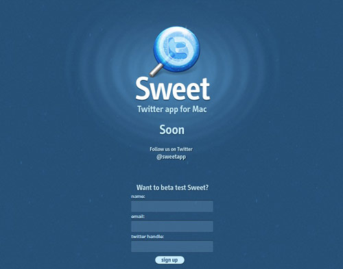 Sweet in 35 Fantastic Examples of Coming Soon Page Design