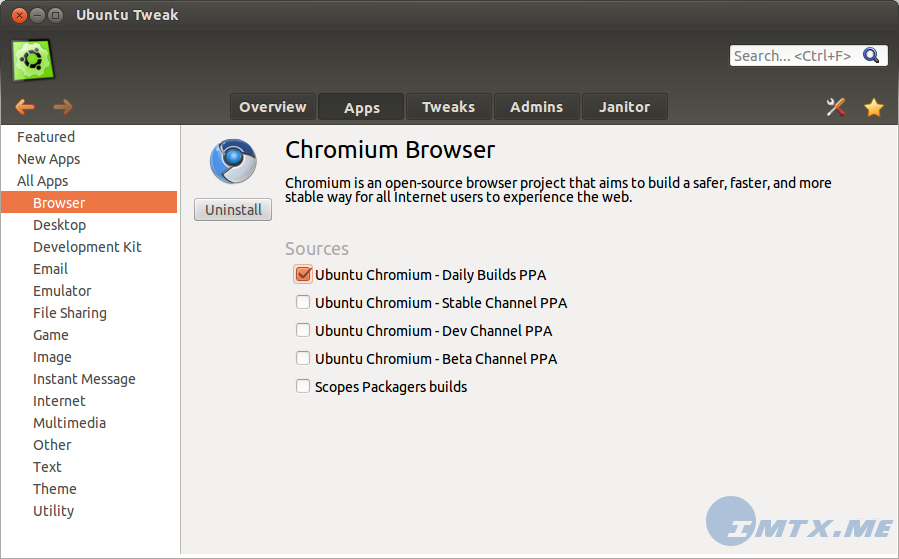 Ubuntu Tweak 0.8 preview 2