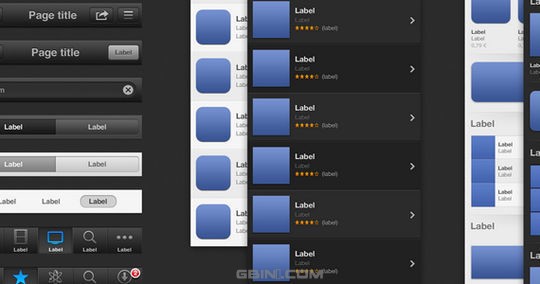 iPhone iOS 6 GUI PSD