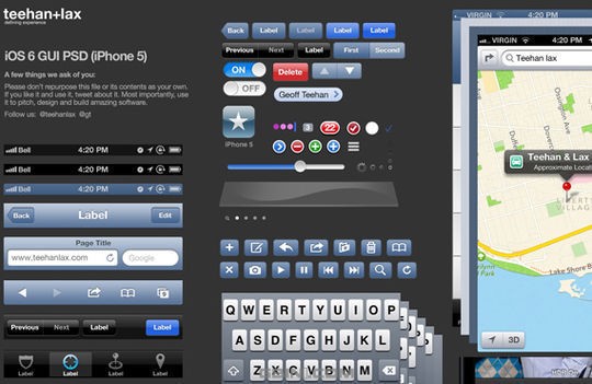 iOS 6 GUI PSD (iPhone 5)