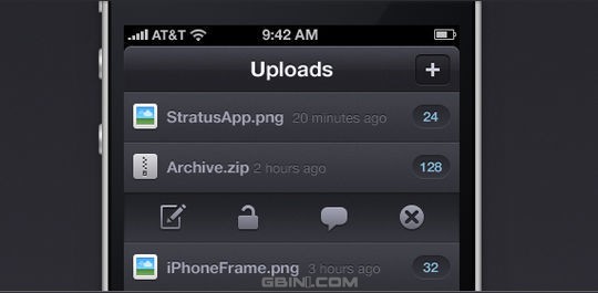 iPhone App PSD