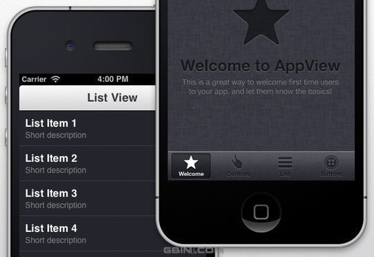 iPhone App UI Theme