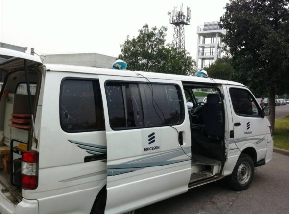 爱立信在青岛的TD-LTE试验车