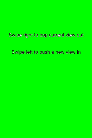 ios Swipe To Push UIView