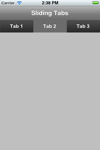 ios Sliding Tabs