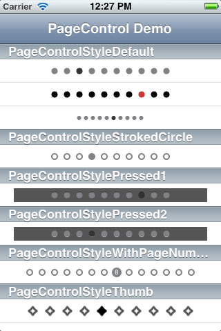 ios Styled PageControl