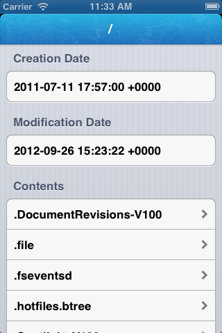 ios System File Browser