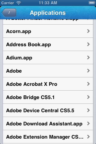 ios System File Browser