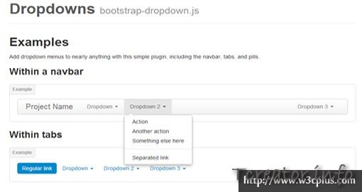 Dropdowns bootstrap-dropdown.js