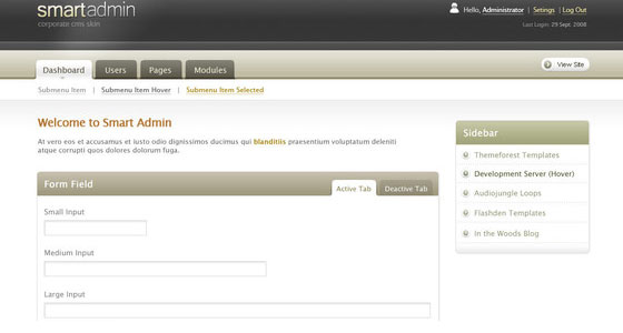 Admin Page Design Inspirations