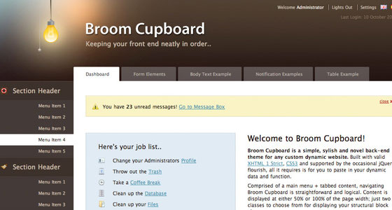 Admin Page Design Inspirations