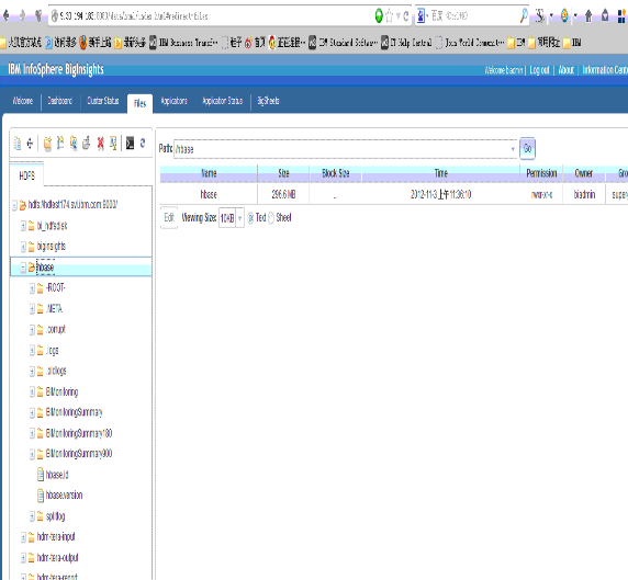 图形化管理 HDFS 中的 HBase