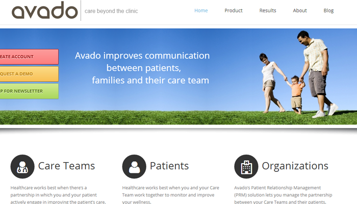 feature details icons avady website layout design