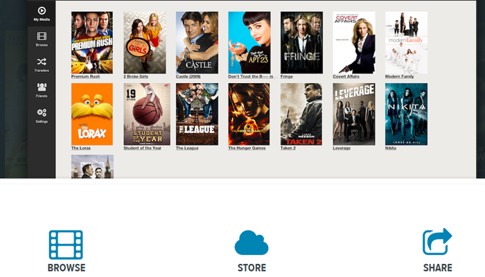 streem homepage startup icons video feature lists