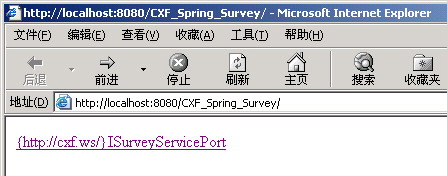 图 7. CXF 暴露的服务链接的内容示意图