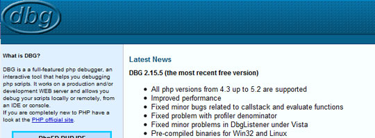 DBG | PHP Debugger and Profiler
