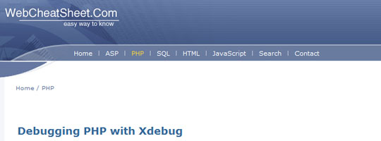 Debugging PHP With Xdebug