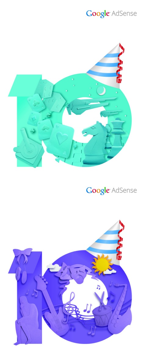 google adsense10 02 Google AdSense十周年品牌形象