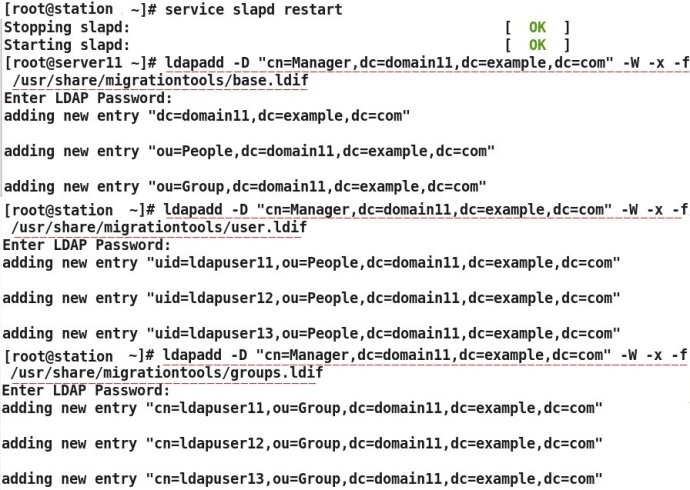 RHEL6配置简单LDAP服务器