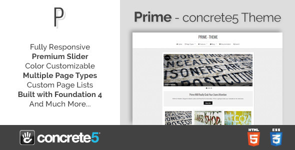 Prime - Responsive Multipurpose concrete5 Theme