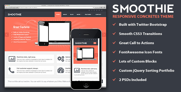 Smoothie - Responsive Concrete5 Theme