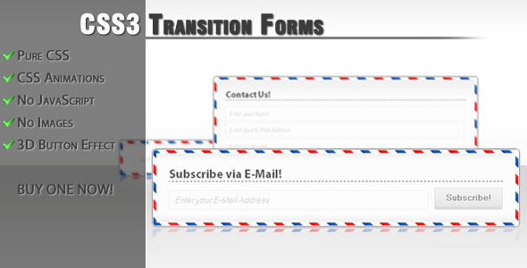 CSS3 transition forms
