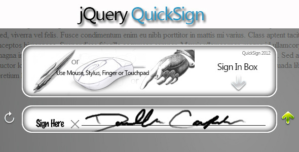 jQuery QuickSign - HTML5 Signing Plugin