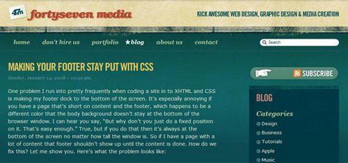 xHTML+CSS实例