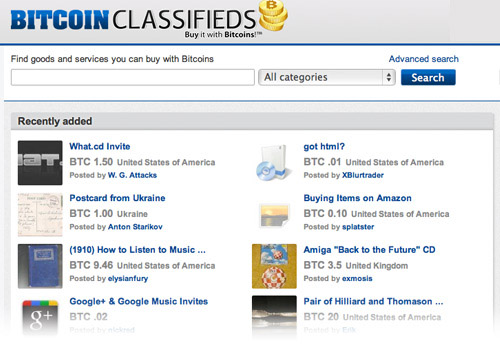 bitcoin classifieds