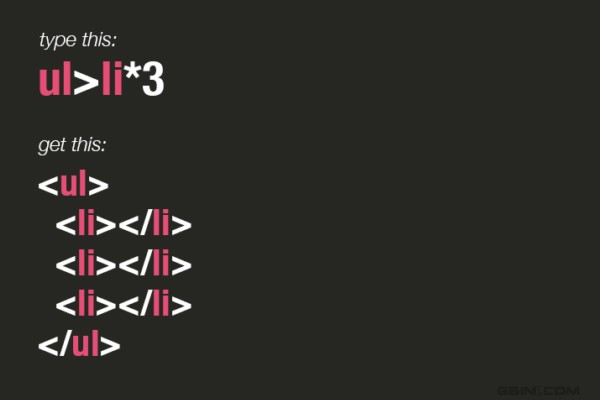 分享7个超实用的Emmet(zen coding)HTML代码使用技巧