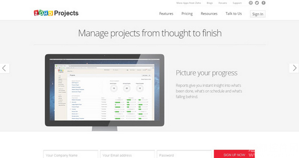项目管理,ZohoProjects