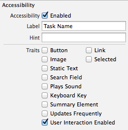 Storyboard accessibility