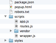 More app structure