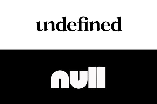 undefined vs. null