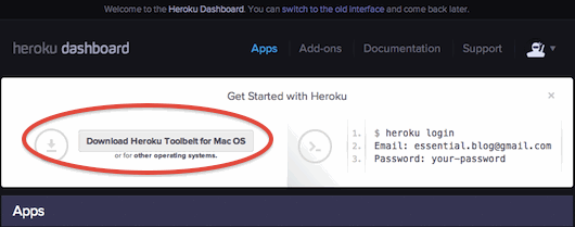 Install Heroku Toolbelt