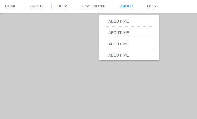 simple navigation menu dropdown clean effect