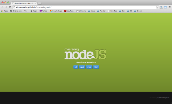 best free ebooks for node.js - masteringnode