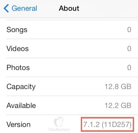 iOS 7.1.2即将发布 修复多项漏洞