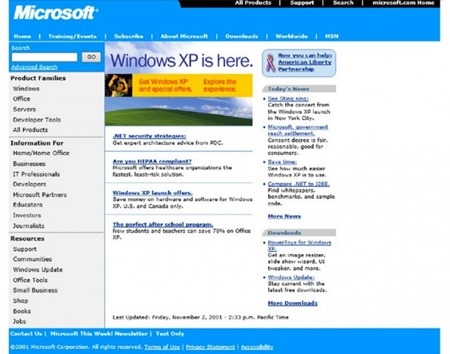 Microsoft.com 20岁了 历年改版回顾