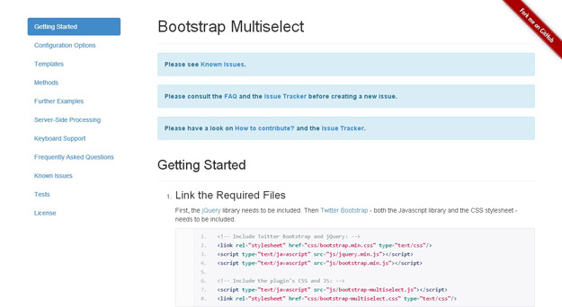 Bootstrap Multiselect